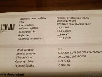 Vysavač Sencor Hard Floor cleaner SVV5010WH - 2