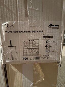 Fasádní hmoždinky Gima H2 155mm - 2