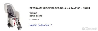 Dětská sedačka na kolo Decathlon - 2