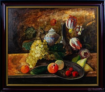 Zátiší I. , G.Siczawiňski, olej na plátně, 850× 750 mm - 2