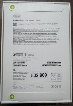 Dotykový tablet Apple iPad mini (2024) Wi-Fi + Cellular 128 - 2