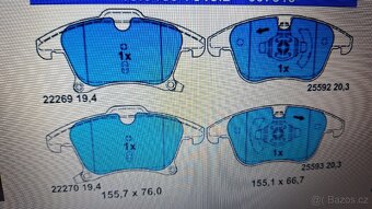 Brzdové destičky Ford Mondeo 2014+ - 2