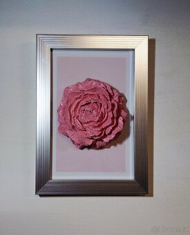 3D obraz - růžový květ originál 1/1 - 2