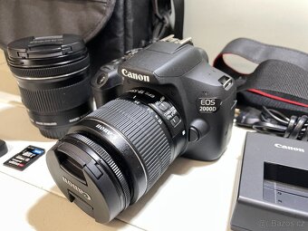 Canon EOS 2000D + 18-55mm + 10-18mm jako nový - 2