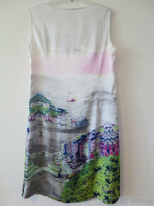 Dámské letní šaty s motivem města a moře - 2