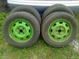 zimní pneu 185/65/14,na ráfku Mazda,kus 195,-,vzorek min.6mm - 2