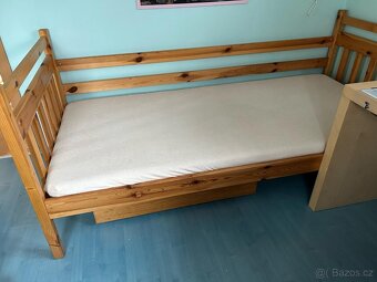 Postele masiv 4v1, 3xpostel+2xšuplík nebo palanda - 2