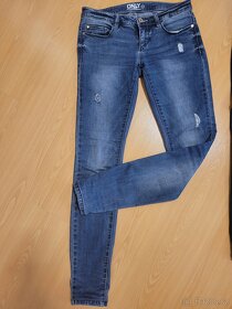 SKINNY DŽÍNY ONLY RIPPED VEL. 27/30 - 2