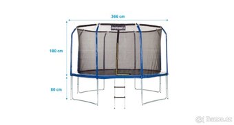 trampolína Marimex rozměr 370cm - 2