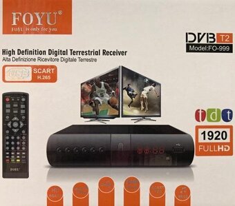 FULL-HD Set-top box pro příjem pozemního vysílání DVB-T2 mod - 2
