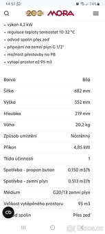 Plynové topidlo Mora - 2