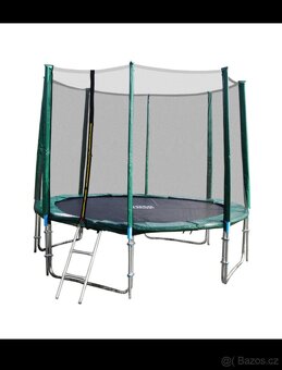 Modrá trampolína 305cm +schůdky +plachta - 2