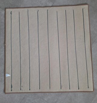 Kusový koberec Nature světle béžový čtverec 100x100cm - 2