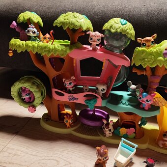 LPS krásná sadička stromový domeček zvířátka a doplňky - 2