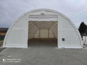 Plachtová montovaná hala - 9,15 x 26 x 4,5m - 900g - naviják - 2