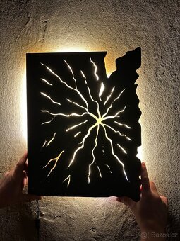 Svítící nástěnný panel – moderní dekorace s LED - 2