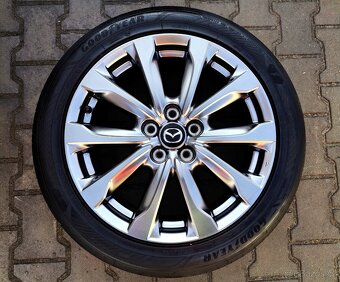 Alu kola originál Mazda CX-3 5x114,3 R18 KRÁSNÁ SADA - 2