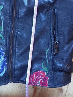 kožená bunda v koženém stylu - 2