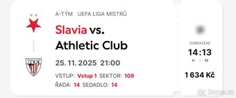 Slavia Praha - Atletic Bilbao 25.11. 21:00 - 2