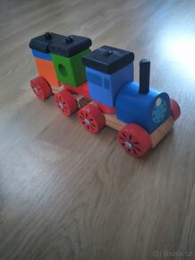 Dřevěný vláček a loď - 2