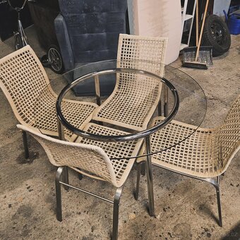 Jídelní set stůl a 4židle - 2