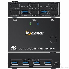 KVM switch dual displayport - 2