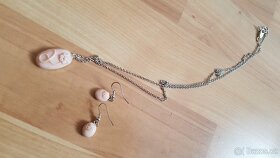 Náušnice a náhrdelník vintage set - 2