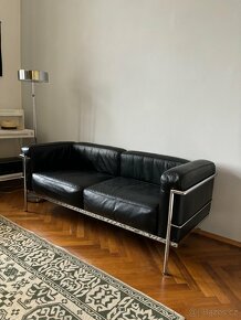 Le Corbusier LC3 Grand Confort kožená Sofa Pohovka Gauč - 2