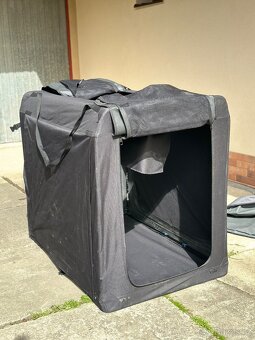 Skládací přenosný box, kenelka COOL PET Plus černá 5xl (122 - 2