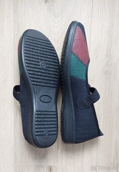 Barevné slip-on baleríny - pohodlné, v. 39/40 - 2