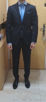 Pánský oblek Luggi vel. 48 Slim fit - 2
