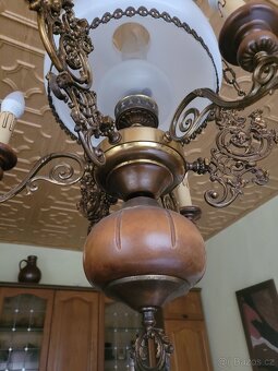 rustikální lustr - 2