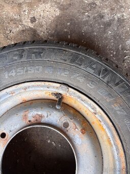 Pneu s diskem na n126, polsky fiat 145/80 R12 - 2