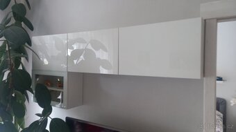 Obývací stěna bílá-lesk - 2