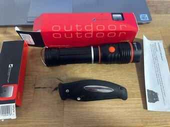 SCHWARZWOLF BIWA kovová svítilna s Cree a COB diodami černá - 2