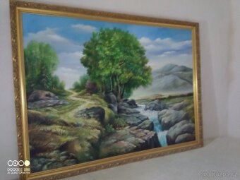 Prodám obraz plátno olejové barvy Samuel M. 1998 - 2