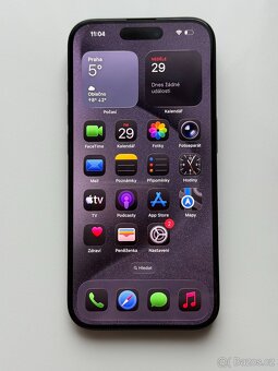 iPhone 15 Pro 256GB Černý, Baterie 100% - 2