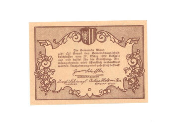 Nouzová bankovka Klaus, 10 Heller 1920, Rakousko - 2