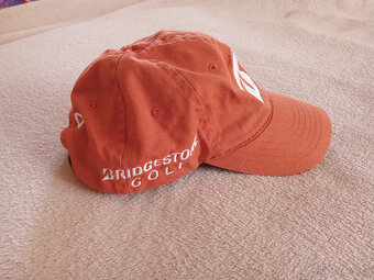 kšiltovka bridgestone golf oranžová 100% cotton - 2