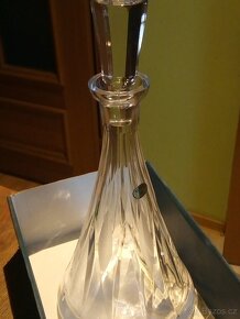 BOHEMIA Skleněná karafa na likér ruční práce HAND MADE. - 2