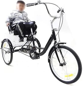 Nová tříkolka pro seniory s dětskou sedačkou - 2