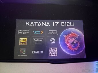Herní notebook Msi katana 17 - 2