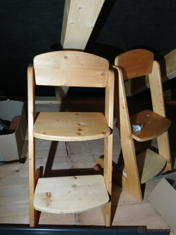 Drevena rostouci zidle - mam 2ks - 2