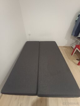 Rozkládací pohovka Neo šedá - oranžová - 2