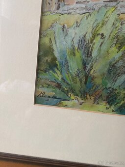 Aquarel s domem - 2
