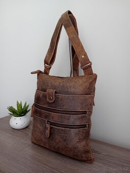 Vera Pelle crossbody taška kožená unisex - 2