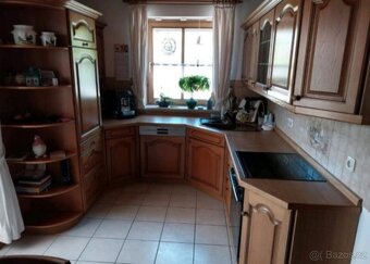 Rustikální dubová linka do U se spotřebiči,5333 - 2