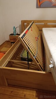 Postel Naomi Supra - buk přírodní, 180 x 200 - 2