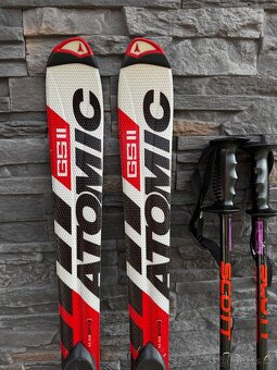 Sjezdové lyže Atomic GS II 135 cm + hole Scott 115 cm - 2