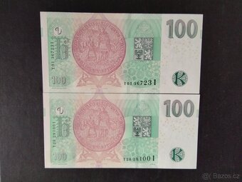 Vice kusů bankovek,UNC - 2